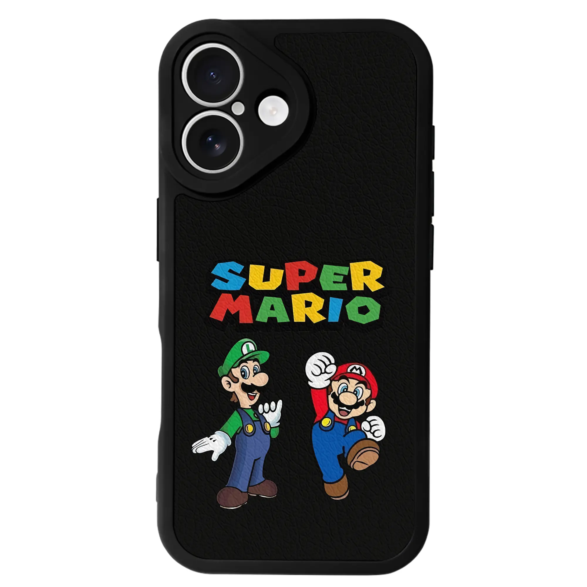 マリオ グッズ ルイージ - IPhone 16シリーズ対応 ・ シリコンスマホケース ・ レザー調 ・ 高精度フィット ・ 耐衝撃 ・ ワイヤレス充電対応 ・ 精密カット